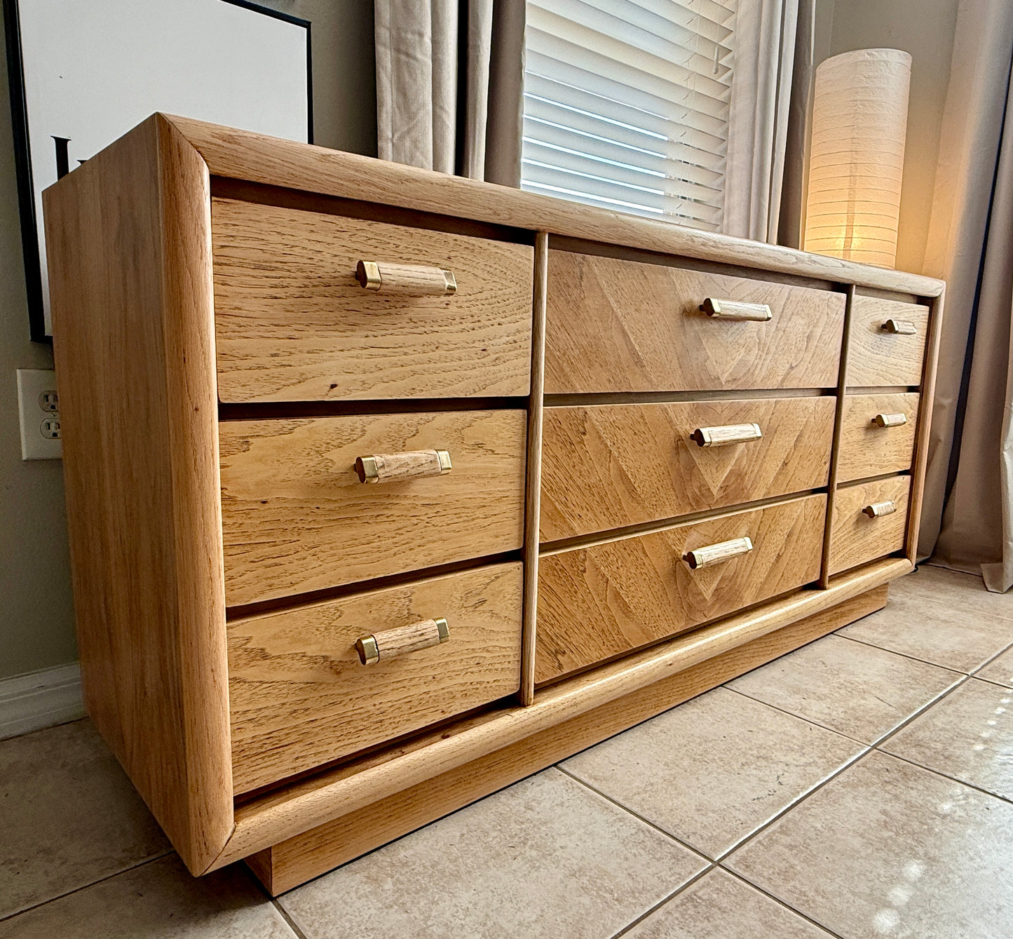 Lane Solid Wood Dresser - Natural Wood Grain Color - Sealed with Water Resistant Finish